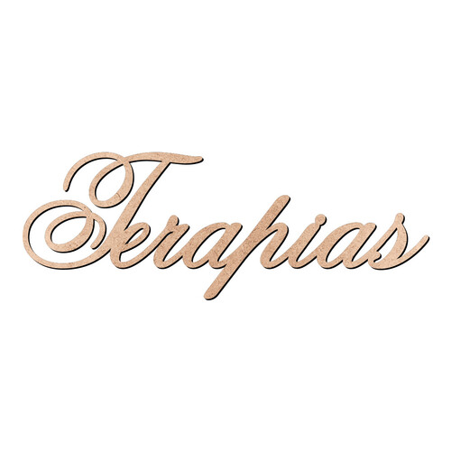 Recorte Terapias Old Script / MDF 3mm