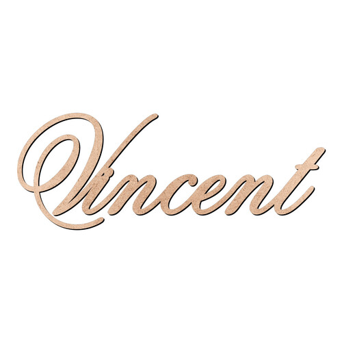 Recorte Vincent Old Script / MDF 3mm