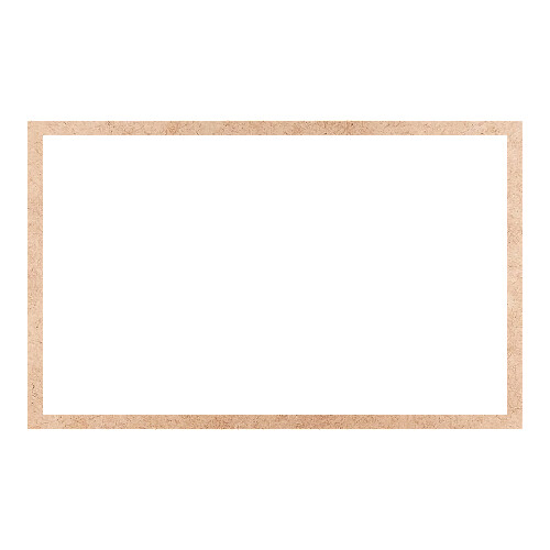 Recorte Moldura Ret 40 x 64 cm Borda 2 cm / MDF 3mm