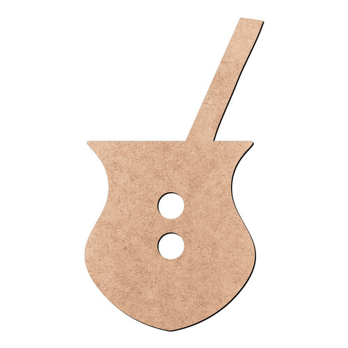 Recorte Botão Cuia / MDF 3mm