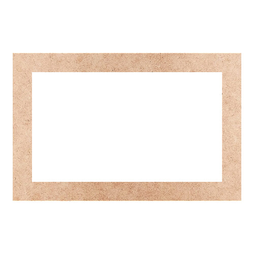 Recorte Moldura Ret 46 x 71 cm Borda 6 cm / MDF 3mm
