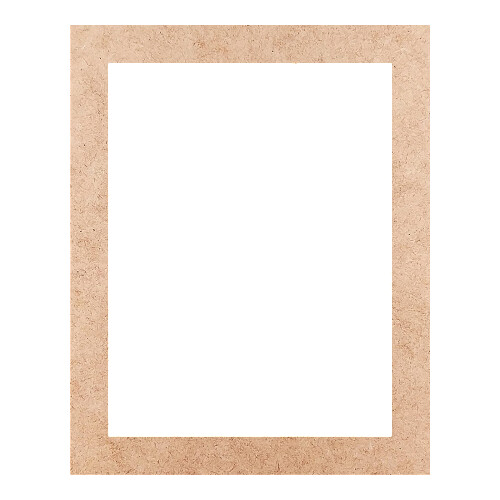 Recorte Moldura Ret 35 x 28 cm Borda 3 cm / MDF 3mm