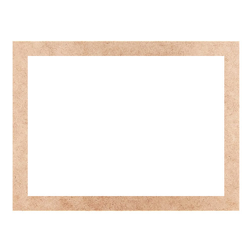 Recorte Moldura Ret 45 x 60 cm Borda 4 cm / MDF 3mm