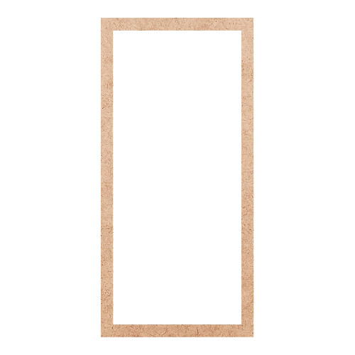 Recorte Moldura Ret 25 x 12 cm Borda 1 cm / MDF 3mm