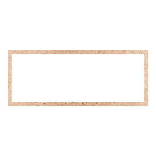 Recorte Moldura Ret 14 x 35 cm Borda 1 cm / MDF 3mm