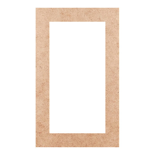 Recorte Moldura Ret 10 x 6 cm Borda 1 cm / MDF 3mm