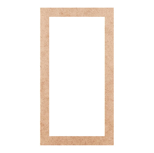 Recorte Moldura Ret 15 x 8 cm Borda 1 cm / MDF 3mm