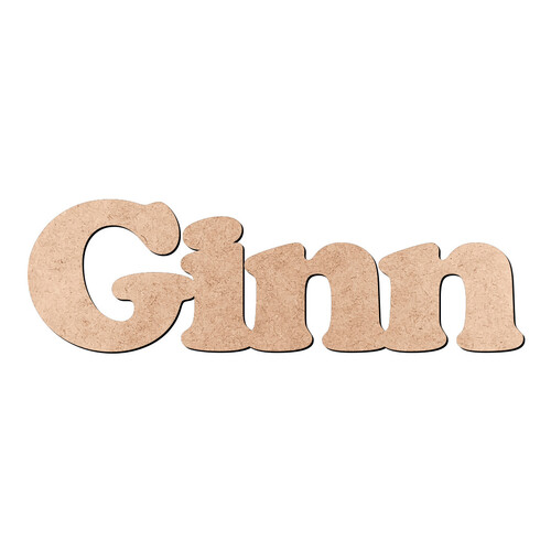 Recorte Ginn Cooper Black / MDF 3mm