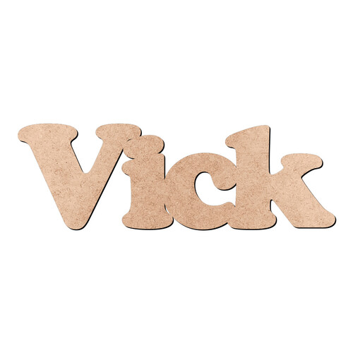Recorte Vick Cooper Black / MDF 3mm
