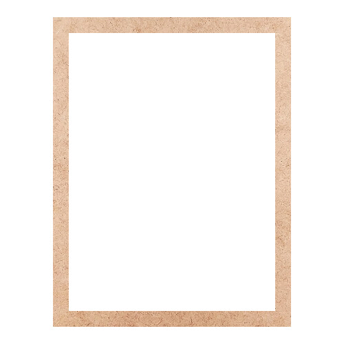 Recorte Moldura Ret 39 x 30 cm Borda 2 cm / MDF 3mm