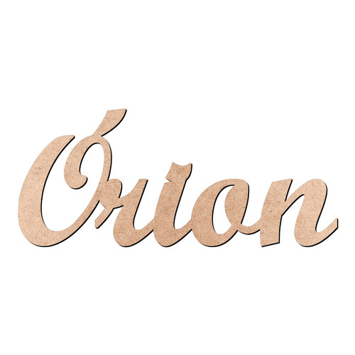 Recorte Órion Script Mt Std / MDF 3mm
