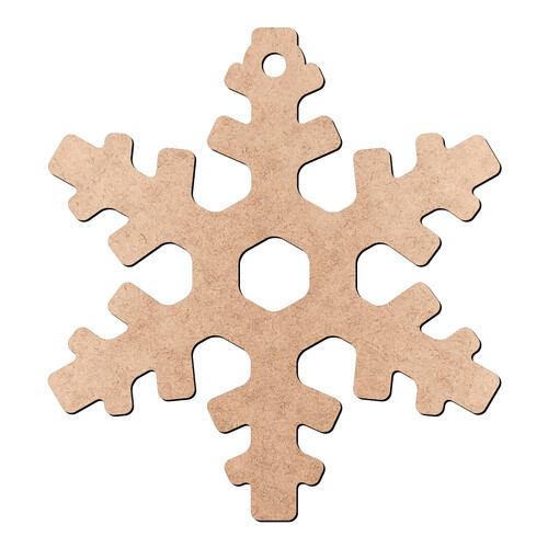 Recorte Brinco Floco de Neve / MDF 3mm