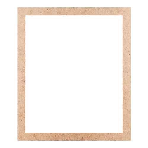 Recorte Moldura Ret 33 x 28 cm Borda 2 cm / MDF 3mm