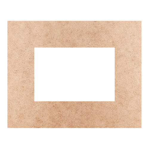 Recorte Moldura Ret 16 x 20 cm Borda 4 cm / MDF 3mm