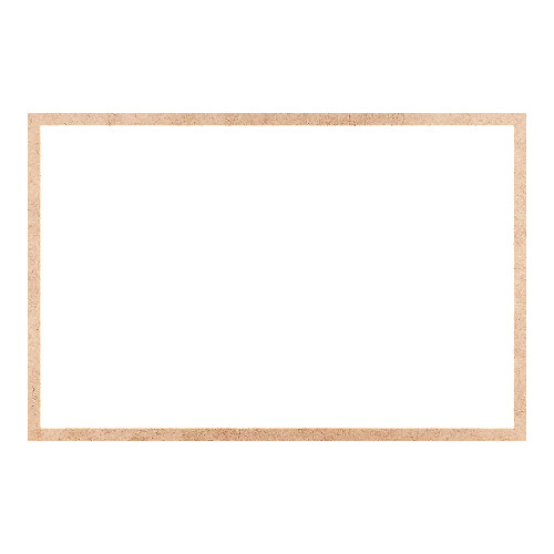 Recorte Moldura Ret 25 x 38 cm Borda 1 cm / MDF 3mm