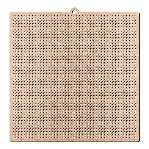 Recorte Quadrinho Ponto Cruz 15 cm Furo / MDF 3mm