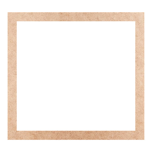 Recorte Moldura Ret 28 x 30 cm Borda 2 cm / MDF 3mm