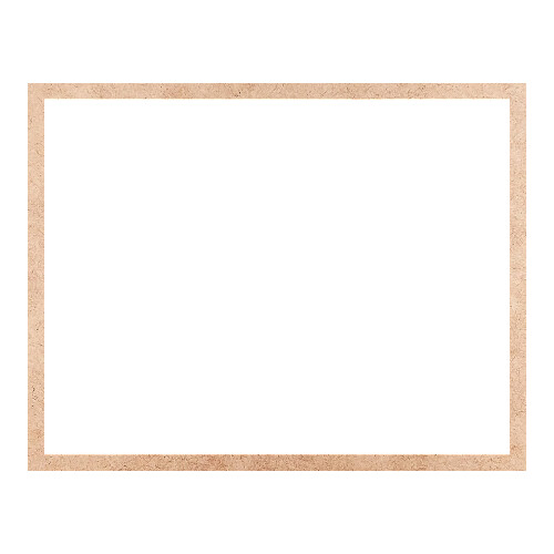 Recorte Moldura Ret 46 x 59 cm Borda 2 cm / MDF 3mm