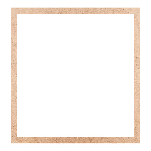 Recorte Moldura Ret 21 x 20 cm Borda 1 cm / MDF 3mm