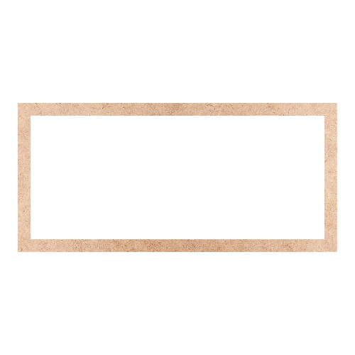 Recorte Moldura Ret 35 x 75 cm Borda 3 cm / MDF 3mm