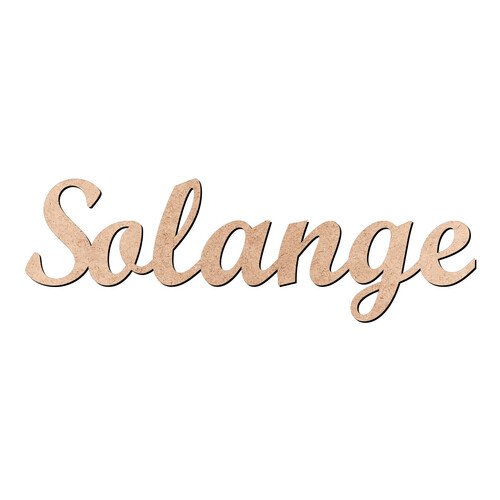 Recorte Solange Script Mt Std / MDF 3mm