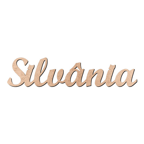 Recorte Silvânia Script Mt Std / MDF 3mm