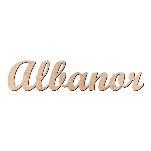 Recorte Albanor Script Mt Std / MDF 3mm