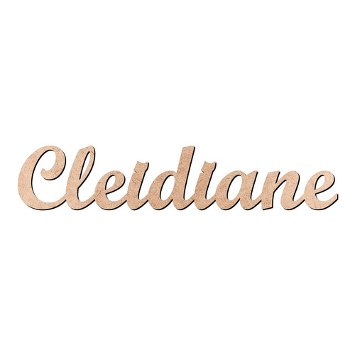 Recorte Cleidiane Script Mt Std / MDF 3mm
