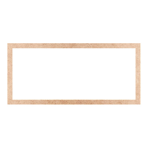Recorte Moldura Ret 12 x 26 cm Borda 1 cm / MDF 3mm