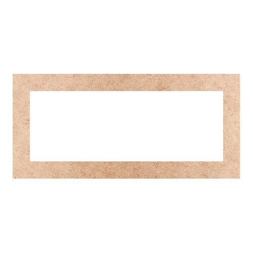 Recorte Moldura Ret 12 x 26 cm Borda 2 cm / MDF 3mm