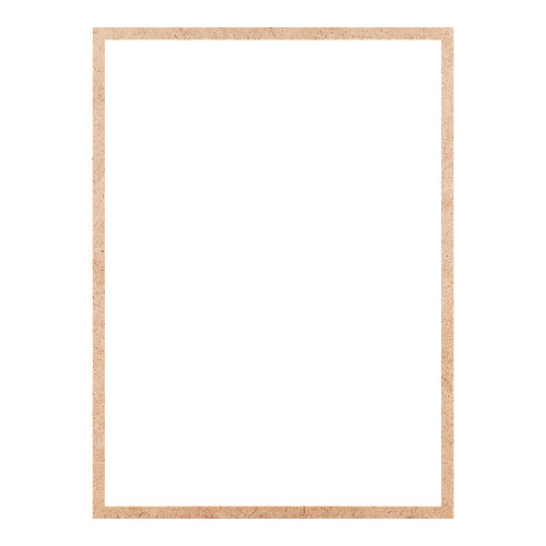 Recorte Moldura Ret 38 x 28 cm Borda 1 cm / MDF 3mm