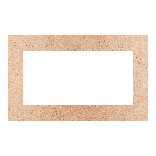 Recorte Moldura Ret 22 x 36 cm Borda 4 cm / MDF 3mm