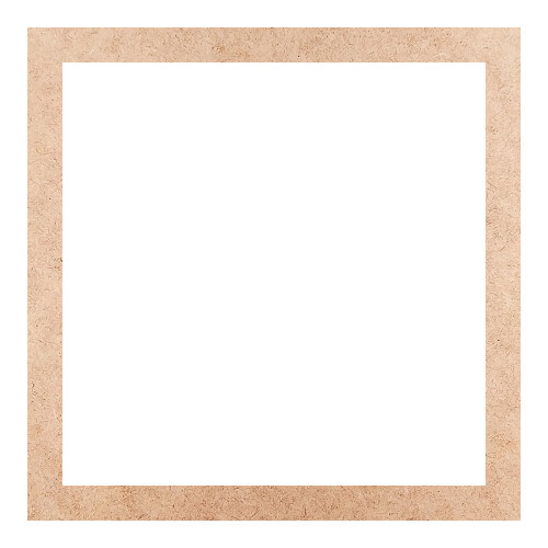 Recorte Moldura Quadrada 42 cm Borda 3 cm / MDF 3mm