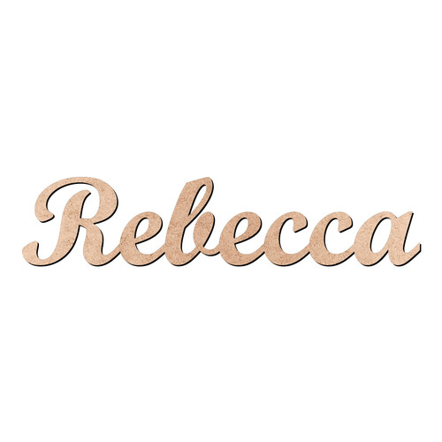 Recorte Rebecca Script Mt Std / MDF 3mm