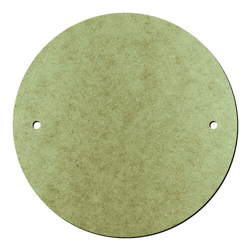 Recorte Disco Torno 25,4cm Furos 9-200mm / MDF Marítimo 6mm Ultra