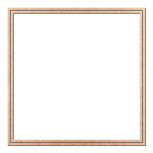 Recorte Bastidor Quad Vazado 25 cm / MDF 6mm