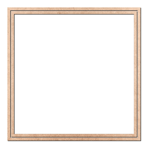 Recorte Bastidor Quad Vazado 20 cm / MDF 6mm
