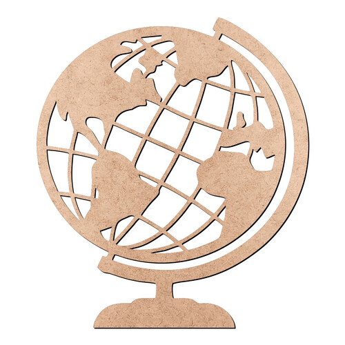 Recorte Globo Terrestre / MDF 9mm