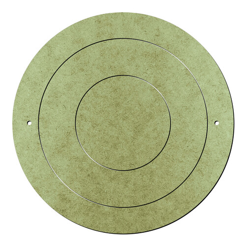 Recorte Disco 30cm Furos 6-254mm 3 Pt / MDF Marítimo 9mm Ultra
