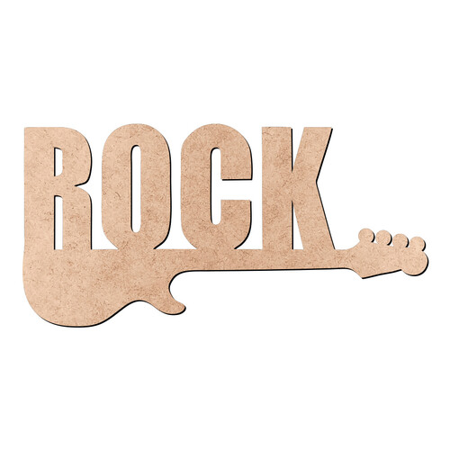 Recorte Rock Guitarra / MDF 3mm