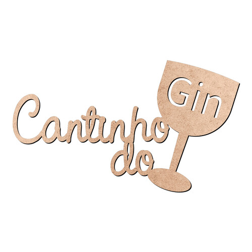 Recorte Cantinho do Gin / MDF 3mm