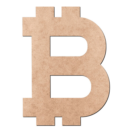 Recorte Bitcoin / MDF 3mm