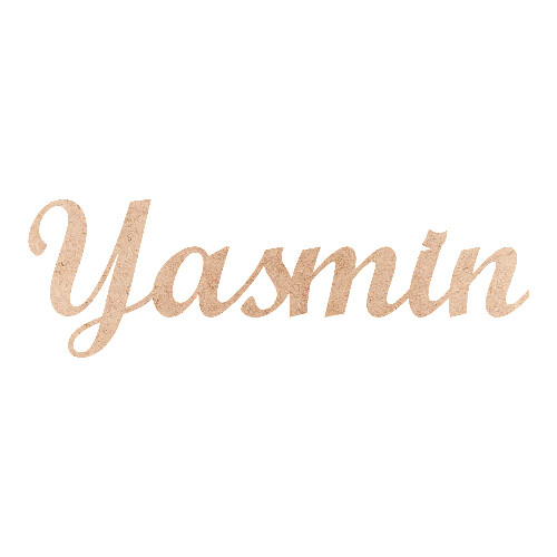 Recorte Yasmin Script Mt Std / MDF 3mm