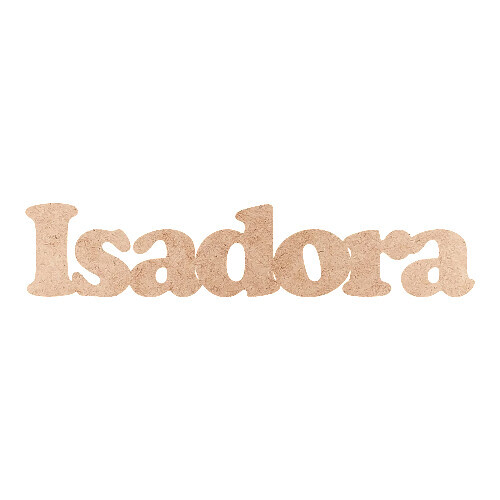 Recorte Isadora Cooper Black / MDF 3mm