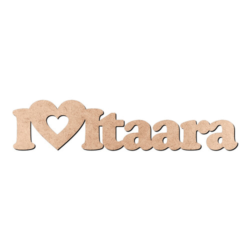 Recorte I Love Itaara / MDF 3mm