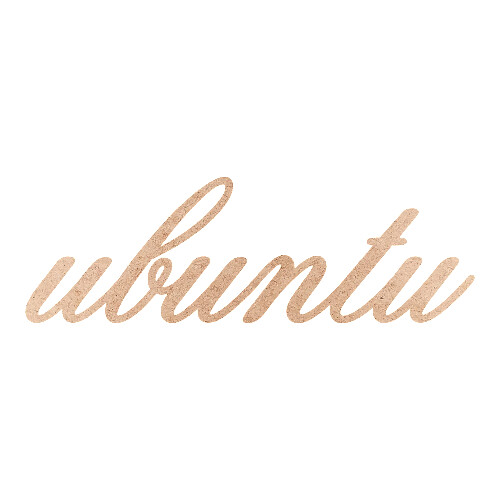 Recorte ubuntu Old Script / MDF 3mm