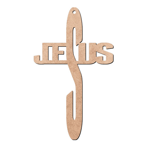 Recorte Cruz Jesus / MDF 3mm