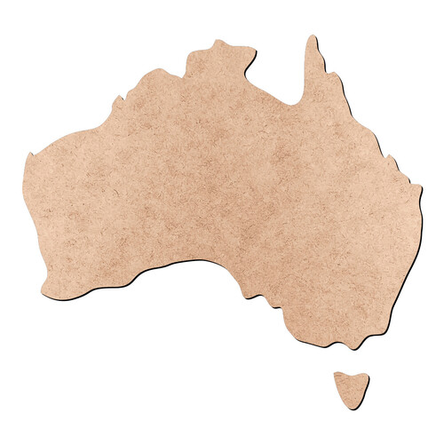 Recorte Mapa da Austrália / MDF 3mm