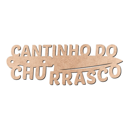 Recorte Cantinho do Churrasco / MDF 3mm