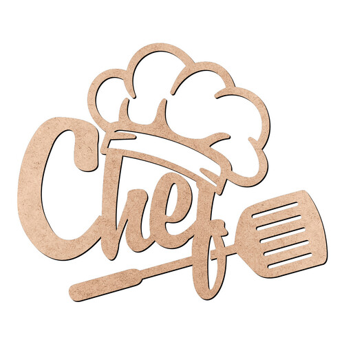 Recorte Chef / MDF 3mm